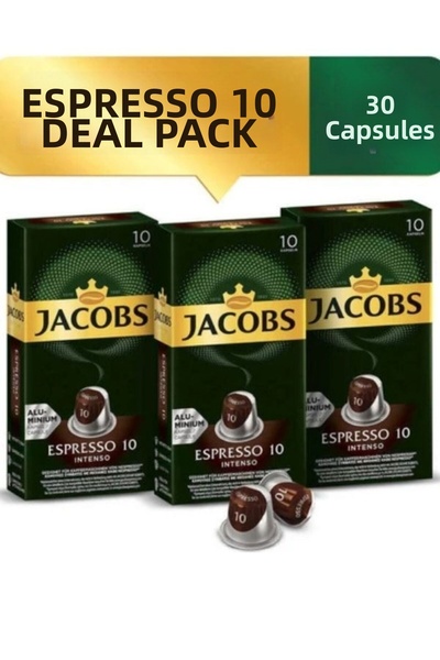 shop قهوة جاكوبس إسبريسو 10 إنتينسو في كبسولات ألومنيوم متوافقة مع نسبريسو، 1...