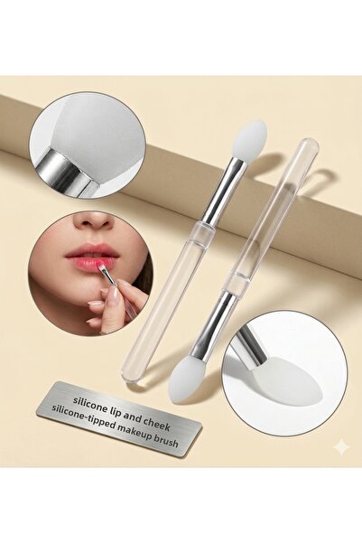 SEVRU فرشاة تزيين الأظافر الاصطناعية الاحترافية، فرشاة شفاه من السيليكون مكون...