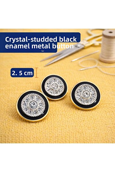 beyna aksesuar ΚΡΥΣΤΑΛΛΙΝΗ ΠΕΤΡΑ ΜΑΥΡΟ ΜΙΝΕΛΙ ΧΡΥΣΟ ΜΕΤΑΛΛΙΖΕΜΕΝΟ ΚΟΥΜΠΙ 2,5 ...