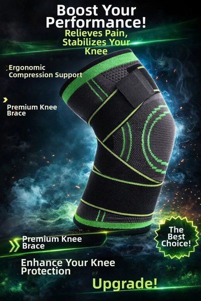 Circa Knee 2Pcs(1 Pair) Sportsman Medical Health Care Training Volleyball Football Knee Brace Knee Pad Cloth Fabric
