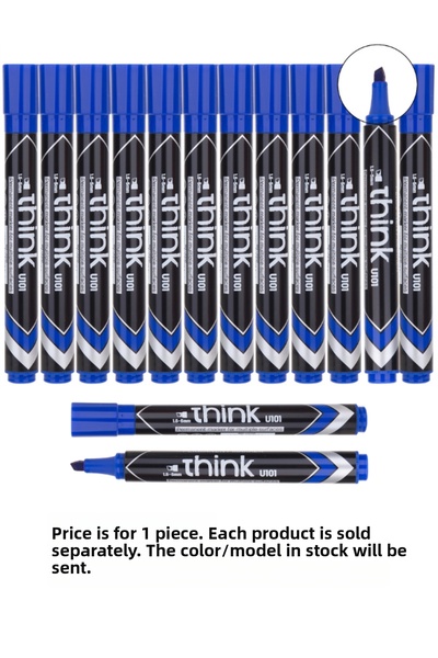 Deli Permanent Marker Cut Tip 1.5-5 mm 1 Piece Blue (Eu10131)