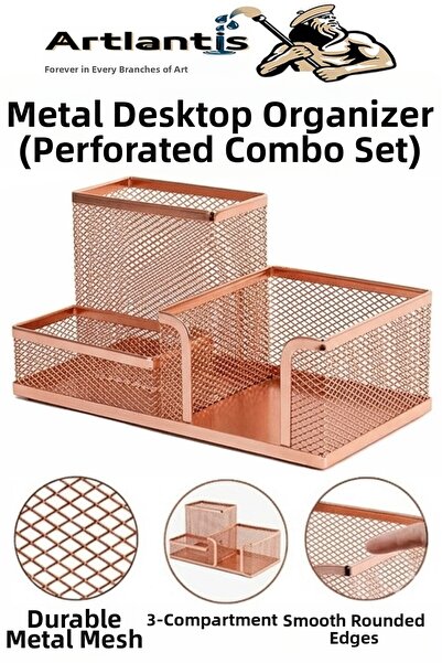 Artlantis Set de suporturi metalice pentru pixuri de birou, 3 piese, 1 pachet...