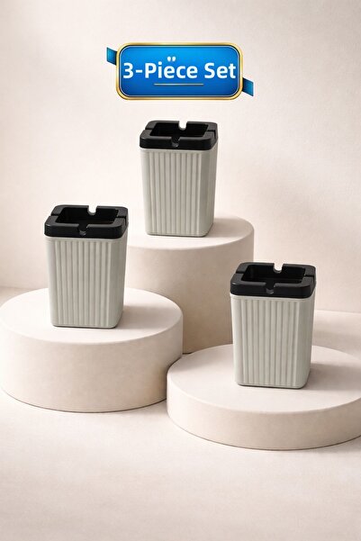 LE PARİS Σετ 3 διακοσμητικών ριγέ τασάκια |   Τασάκι τσιγάρων χωρίς καπνό με ...