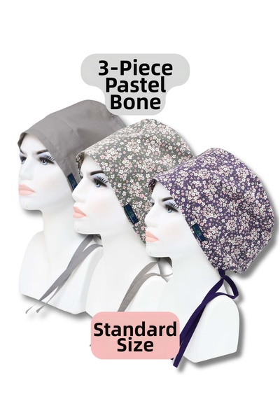 doktorbonem Standard Size 3-Piece Pastel Bone Gray Single Color Gray Snap-On ...