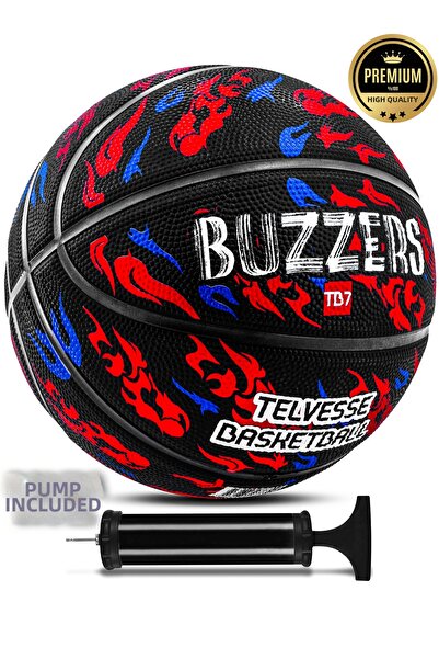 Telvesse TB-500 Buzzers - Μοτίβο γκράφιτι, Λαστιχένια μπάλα μπάσκετ με αντλία...