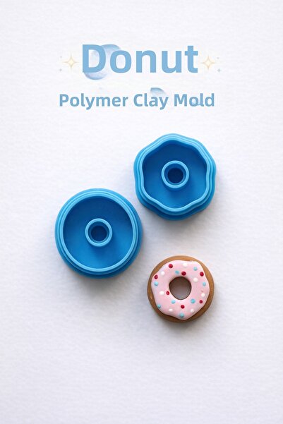 Muhcu Home 🍩 ✨   Donut Polymer Clay Stamp ✨ 🍩