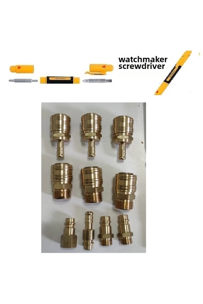 HAKTOR 1/2 ذكر ومقابس ضاغط لضواغط الهواء مقاس 8 مم