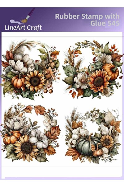 LİNEART طباعة نقل حراري للقماش قابلة للكي بالحرارة رقم: RB545-30x30cm