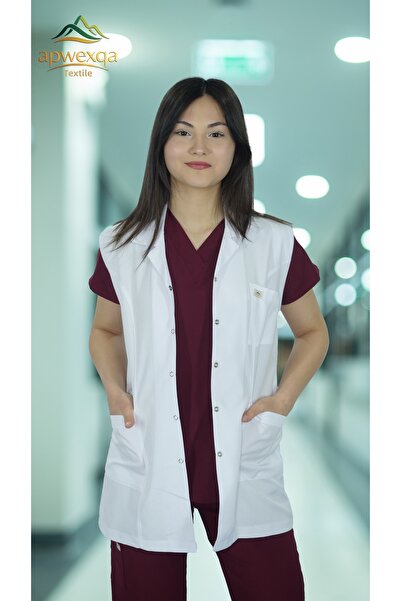 apwexqa tekstil Classic Collared Jacket Boy Jile Work Apron