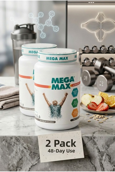 Megamax مسحوق مساعد على فقدان الوزن ودعم التغذية 240 جرام (قطعتين)
