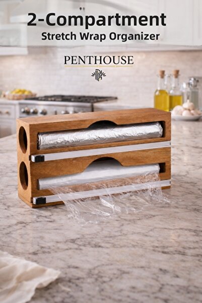 Penthouse Bamboo 2-Compartment Acacia Stretch Foil Box