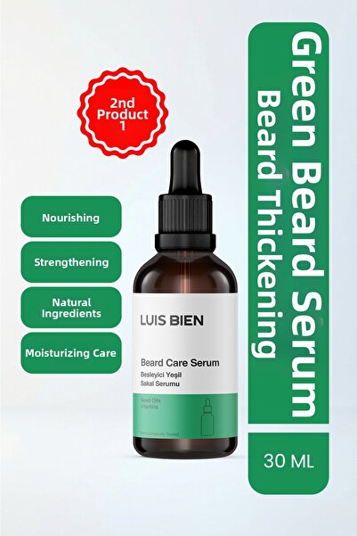 Luis Bien سيروم اللحية الخضراء 30 مل - للحية الخفيفة/الشعر الخفيف، لمظهر أكثر...