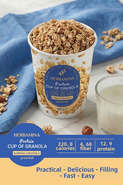 Herbamina Cup of Granola with Protein - 60 Gr
