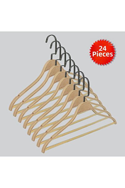 NYN خشب (خطاف نيكل أسود) بارلي للتنورة، البنطلون، المجموعات، الحمالات 24 قطعة