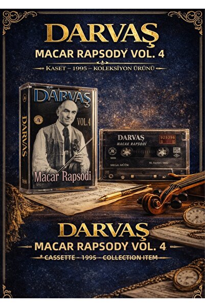 Mega Müzik دارفاش - ماكار رابسودي المجلد 4 - كاسيت - 1995 - منتج تجميعي