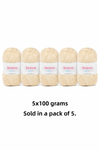 Bravo Respect 20 Cream 100Gr 230Mt Knitting Yarn