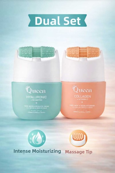 ICEQUEEN Dual Facial Care Set – Hyaluronic Acid 5D Matrix & Collagen Vitamin ...