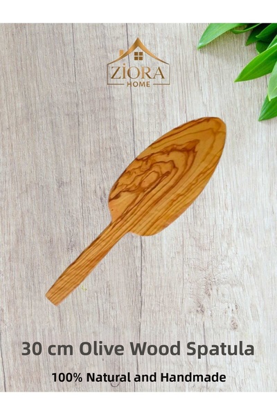 ZİORA HOME ملاعق تقليب من خشب الزيتون |   1 قطعة ملعقة خشبية مصنوعة يدويًا