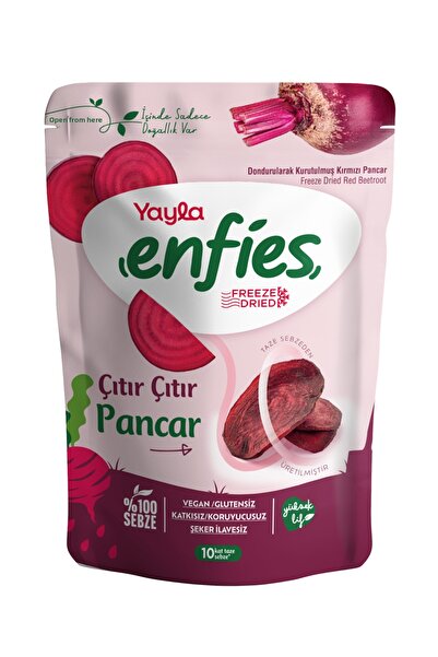 Yayla Enfies Freeze Dried Freeze Dried Crispy Vegetables-Beetroot 10 Gr