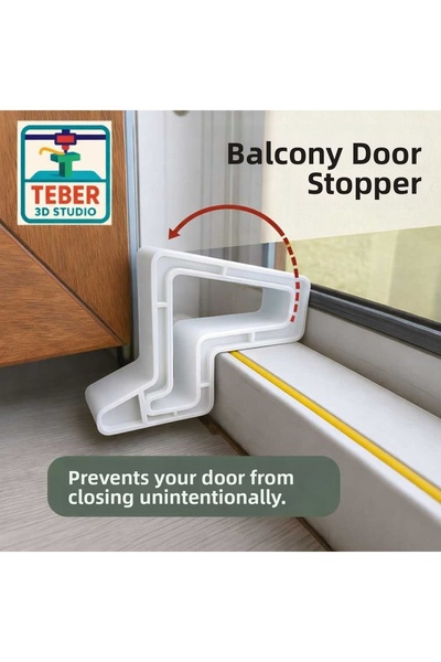 Teber Kalıp Window - Balcony Door Stopper (White)
