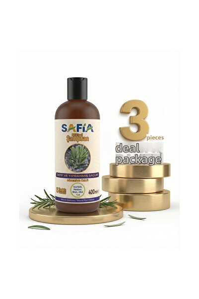 Safia Shampoo for Weak and Brittle Hair 3X400 ml