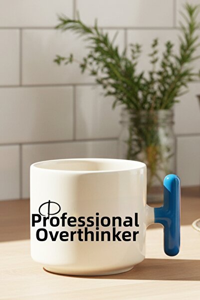 giftkonsept "Professional Overthinker" Sarcastic Title Printed Gift Colorful ...