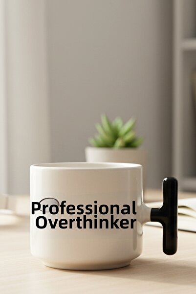 giftkonsept "Professional Overthinker" Sarcastic Title Printed Gift Colorful ...