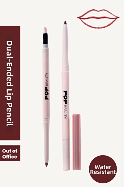 POP Beauty قلم تحديد الشفاه، مقاوم للماء، مقاوم للماء، قلم تحديد شفاه مقاوم ل...
