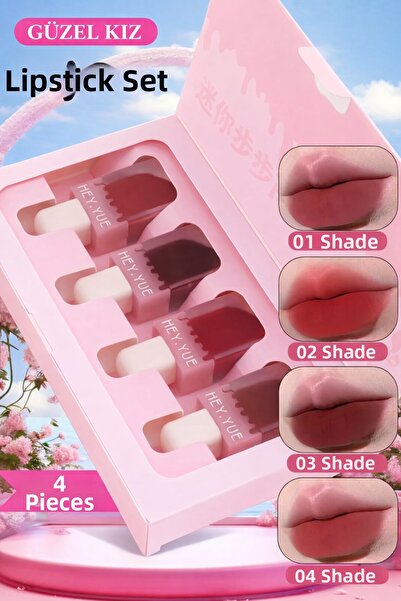 Kozmetik Hey.Yue 4-Piece Set Intense Pigment, All-Day Wear - Velvety Texture,...