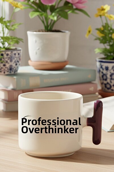 giftkonsept "Professional Overthinker" Sarcastic Title Printed Gift Colorful ...