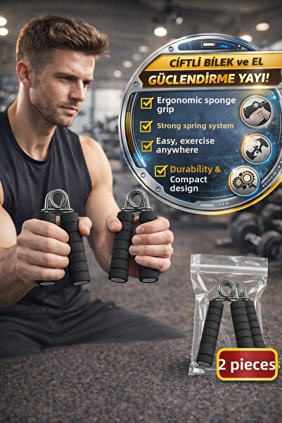 TOYFEST Pachet de 2 arcuri negre pentru întărirea încheieturii mâinii, cu mân...