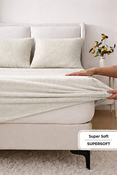 EvienHome طقم فلانيل فائق النعومة ملاءة مطاطية قطعة فردي/ مزدوج