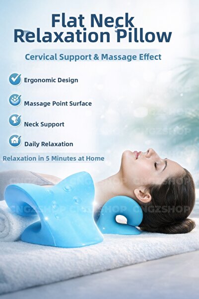 CNGZSHOP Μαξιλάρι μασάζ για τον αυχένα |   Μαξιλάρι έλξης για υποστήριξη της ...