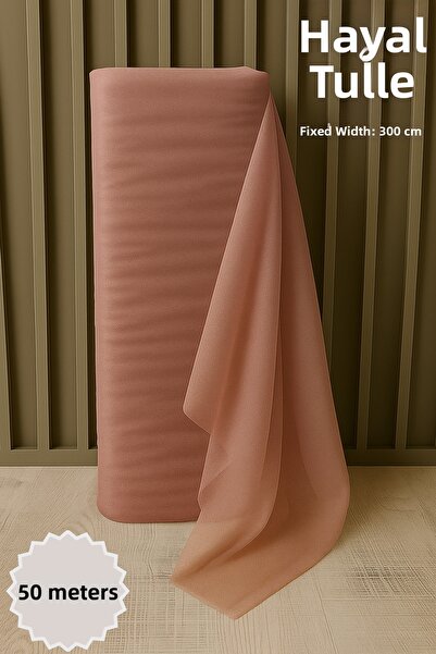 Mortex Пудра Хаял Тюл Дължина 50 метра Най-стабилна 3 метра Декорация за годе...