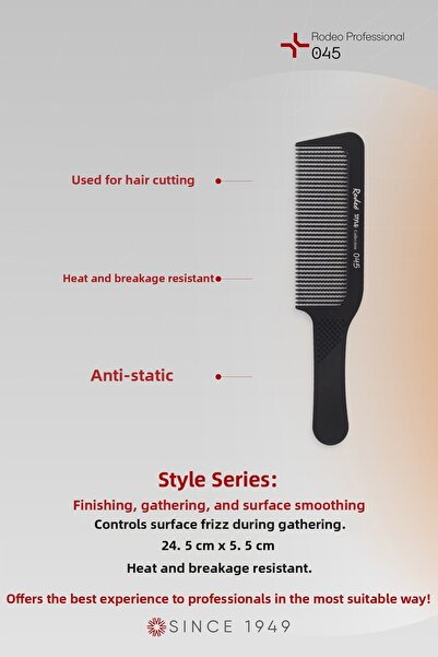 RODEO Αντιστατική χτένα συλλογής άνθρακα 045