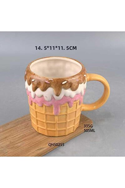 Skygo Ieg ™   Ice Cream Shaped Ceramic Cup Nvdn-Rsirg3465