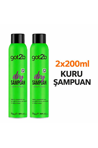 Got2B Fresh It Up Extra Fresh Elma ve Sandal Ağacı Kuru Şampuan 200 mlx2 Adet