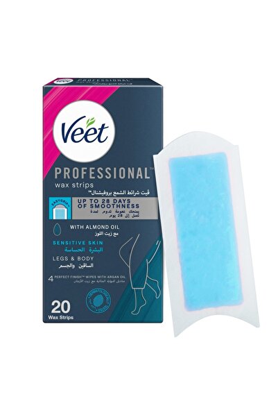 Veet شرائح شمع سهلة الاستخدام للبشرة الحساسة