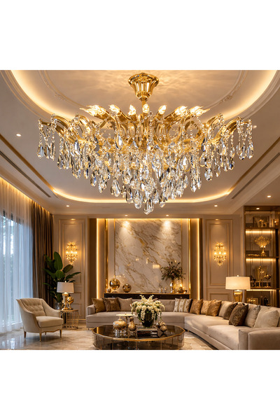 qwell شمعدان كلاسيك ذهبي