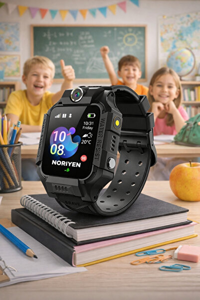 Noriyen Yeni Nesil 2026 Model Erkek Çocuk Akıllı Kol Saati - Siyah