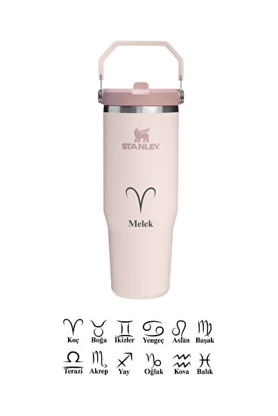 Stanley Kişisel The Iceflow Flip Straw Pipetli Termos Bardak 0,89 Lt Özel İsi...
