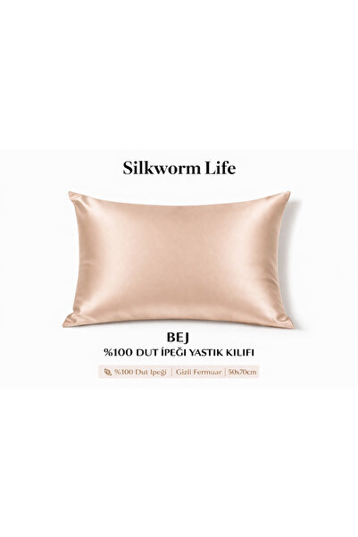 silkwormlife % 100 Saf İpek Yastık Kılıfı 1 adet ( 50 x70)