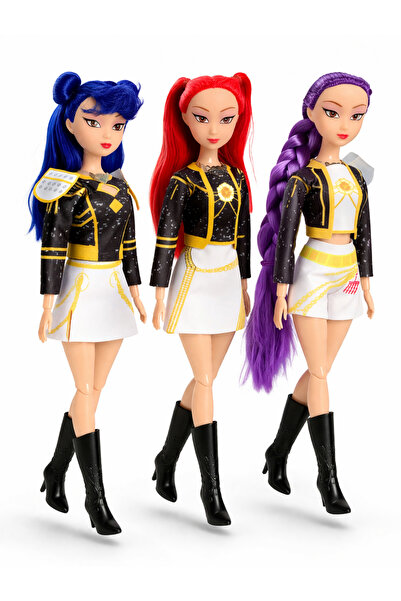 OEM Комплект от 3 музикални кукли 32 см K-pop Ловци на демони - Ловци на демо...