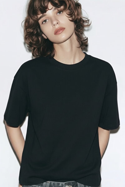 FEG STORE Women's Oversized Crew Neck T-Shirt