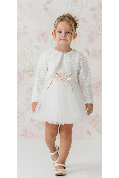 s.t. sebat tekstil Rochie pentru fetiță cu bolero și motiv floral Tü tul ü EC...