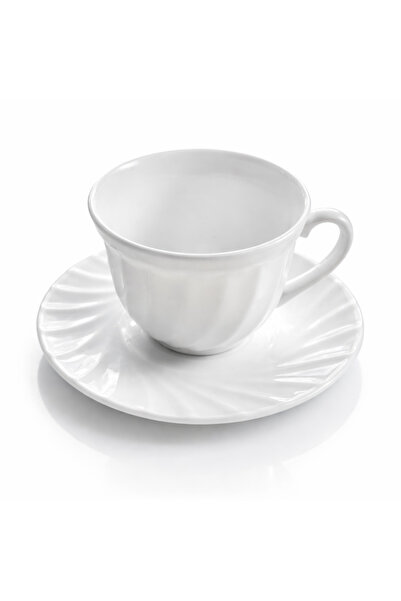 HERA Set de 6 cesti + 6 farfurii termorezistente opal 190 ml