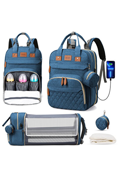 Drulisima Multifunctional Baby Backpack 3-in-1 Diaper Bag, Changing Station a...
