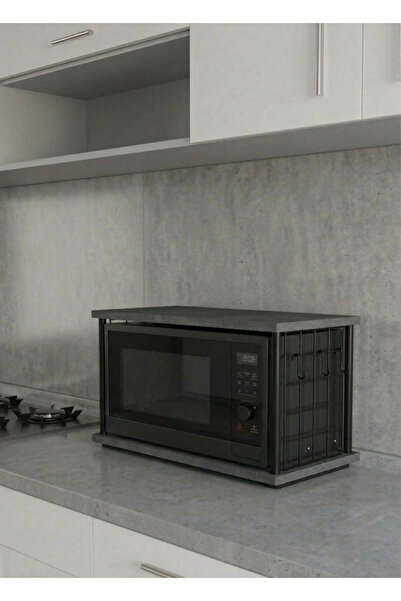 MOONCAPELLA Mikrodalga dolabı Askılı Kahve Makinesi Rafı Tezgah Üstü Kahve Kö...