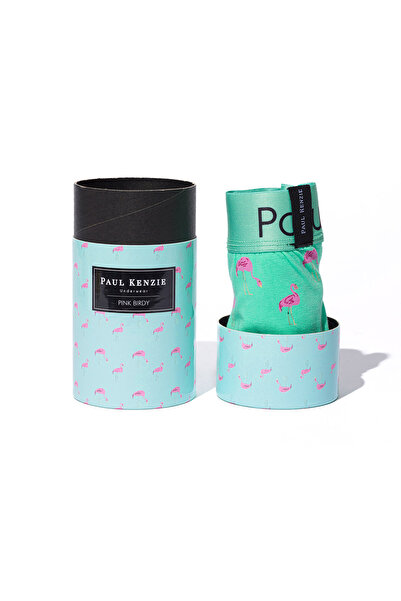Paul Kenzie Desenli Erkek Boxer - Couple Collection Pink Birdy