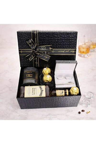 velve Pachet GiftDay pentru barbati,Jack Daniel's Honey 200ml,butoni,ac pentr...